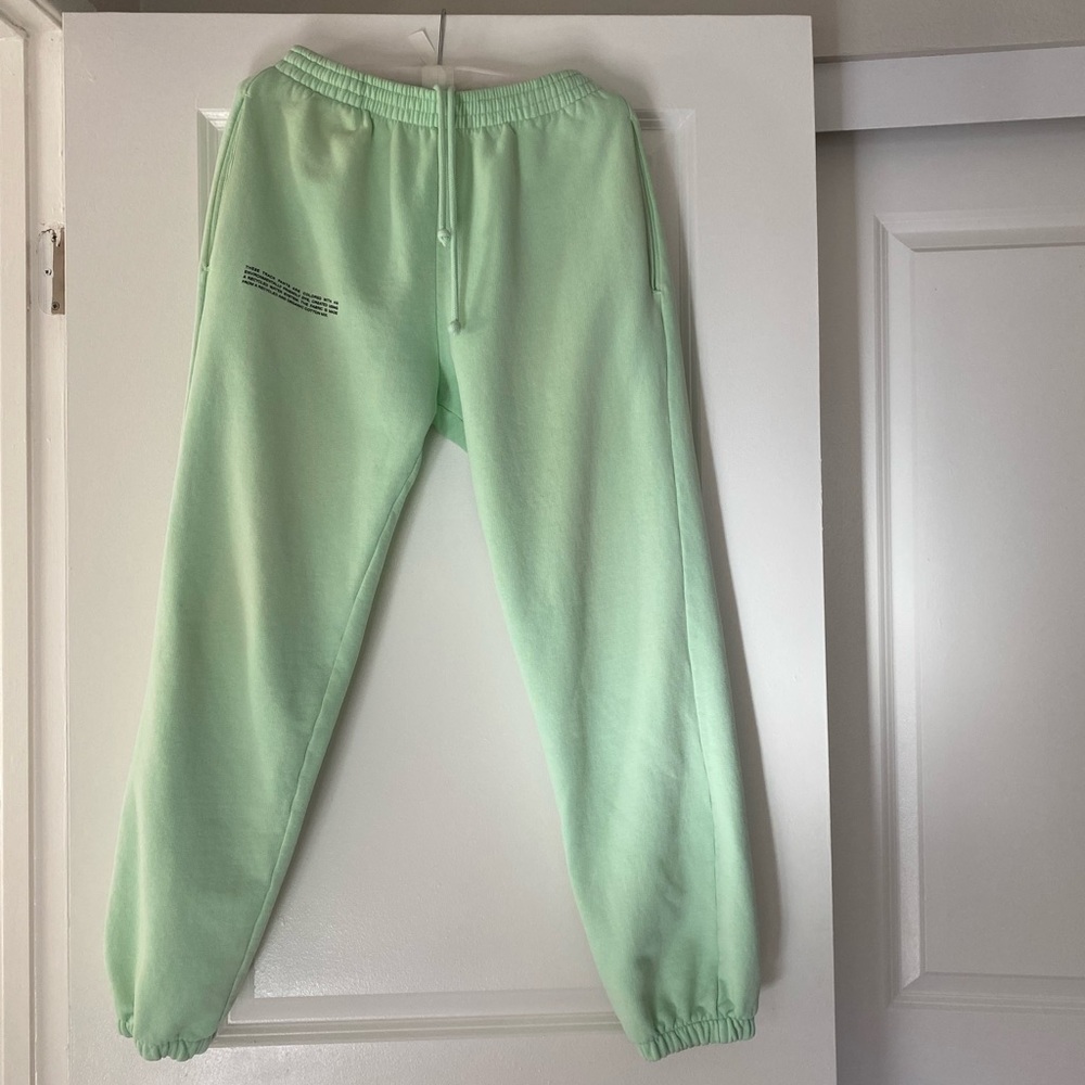 Pangaia heavyweight light green sweatpants